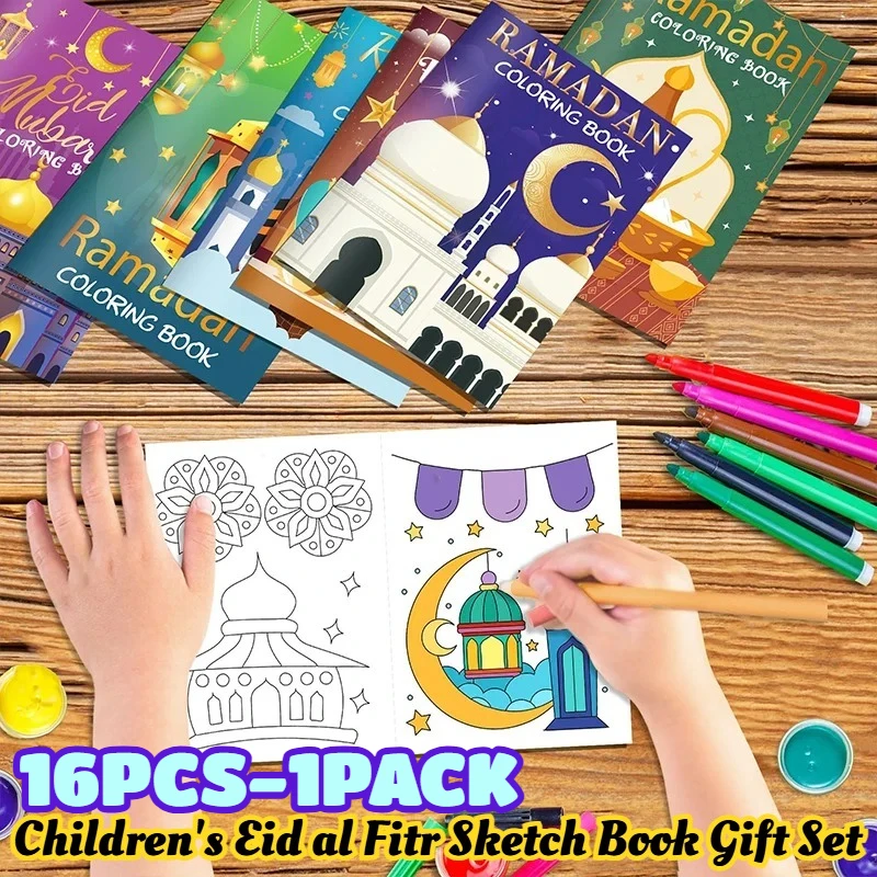 DIY образовательный подарок для детей Рамадан Мубарак исламская книга для рисования Ид детский альбом для рисования набор книг-раскрасок
DIY образовательный подарок для детей Рамадан Мубарак исламская книга для рисования Ид детский альбом для рисования набор книг-раскрасок