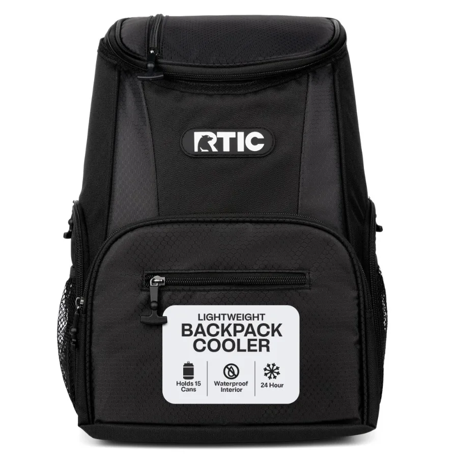 15-Can Lightweight Cooler Backpack with Multiple Pockets for Picnic, Beach, Camping Black, Insulated, Leak-Proof, Easy-Carry De
15-Can Lightweight Cooler Backpack with Multiple Pockets for Picnic, Beach, Camping Black, Insulated, Leak-Proof, Easy-Carry De