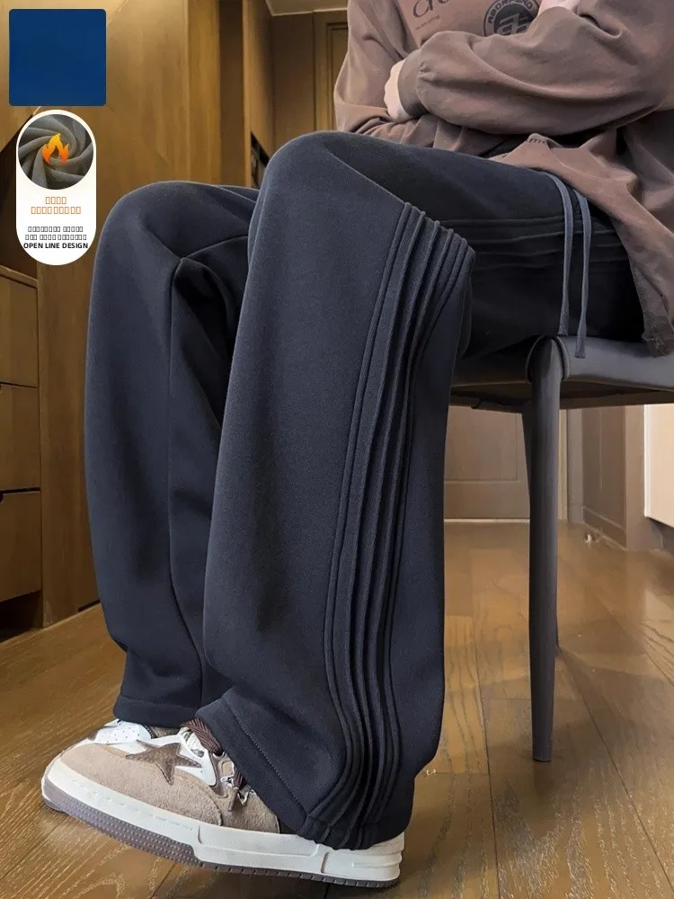 Мужские свободные прямые леггинсы American Sle для осени и зимы, утепленные повседневные брюки, удобные, свободного кроя
Мужские свободные прямые леггинсы American Sle для осени и зимы, утепленные повседневные брюки, удобные, свободного кроя