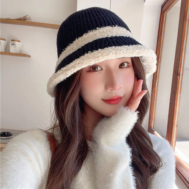 COKK Winter Bucket Hat Women Cashmere Knitted Thick Keep Warm Ear Protection Fisherman Cap Female Gorro Panama Cap Casual New
COKK Winter Bucket Hat Women Cashmere Knitted Thick Keep Warm Ear Protection Fisherman Cap Female Gorro Panama Cap Casual New