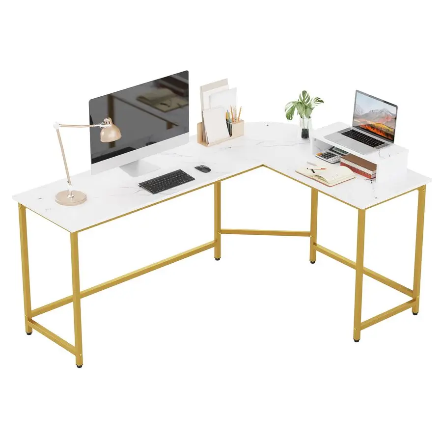 L Shaped Computer Desk with Monitor Stand, Reversible Corner Desk for Home Office, Modern PC Workstation Study Writing TableWhit
L Shaped Computer Desk with Monitor Stand, Reversible Corner Desk for Home Office, Modern PC Workstation Study Writing TableWhit