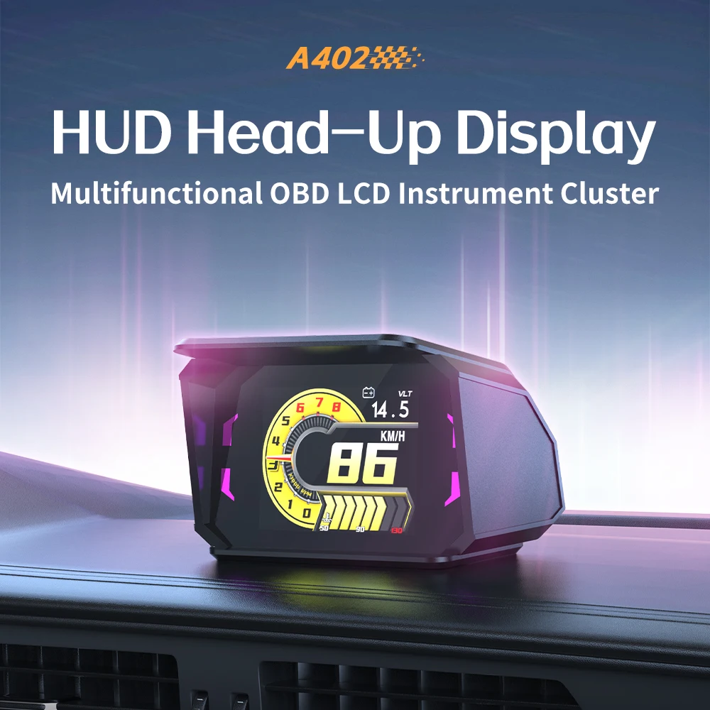 New Car Multi-function OBD LCD Gauge Touch Buttons Lnstrument Cluster A402 HUD
New Car Multi-function OBD LCD Gauge Touch Buttons Lnstrument Cluster A402 HUD