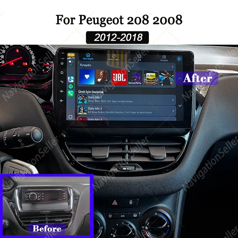 Wireless Carplay Android Auto For Peugeot 208 2008 2012-2018 Car Radio Multimedia Gps Stereo Autoradio Head Unit Spotify Netflix
Wireless Carplay Android Auto For Peugeot 208 2008 2012-2018 Car Radio Multimedia Gps Stereo Autoradio Head Unit Spotify Netflix