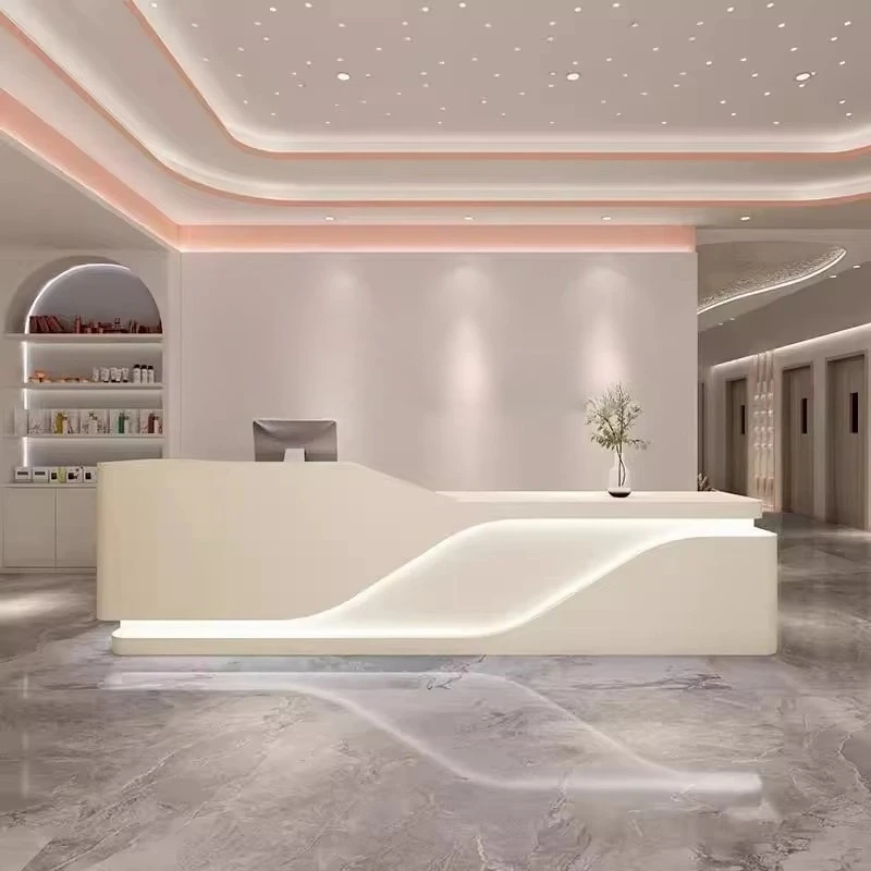 &c Custom Modern Wood Led Salon Shop Cash Counter Hotel Salon Spa White Reception Desk for Sale Front Desk Reception Counter
&c Custom Modern Wood Led Salon Shop Cash Counter Hotel Salon Spa White Reception Desk for Sale Front Desk Reception Counter