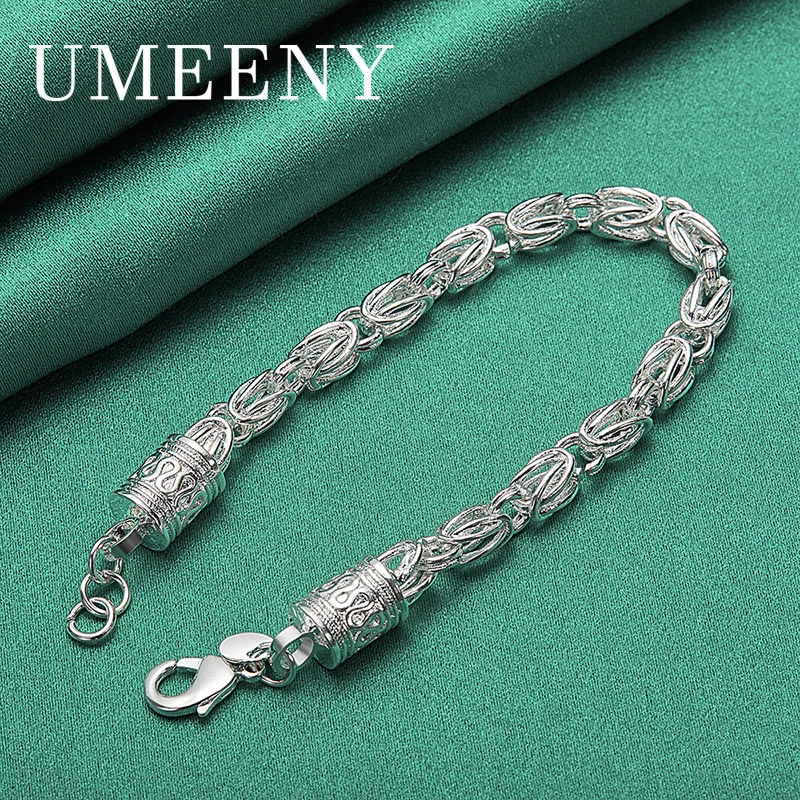 925 Sterling Silver 8 Inch Exquisite Geometric Bracelet Women Gift Fashion Party Jewelry
925 Sterling Silver 8 Inch Exquisite Geometric Bracelet Women Gift Fashion Party Jewelry