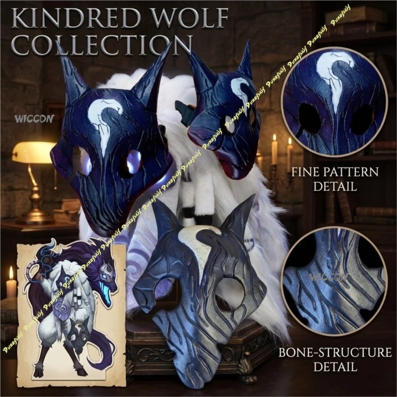 Kindred Wolf Lamb Cosplay Masks Eternal Hunters Role Play Props Game Character ReplicaAnimal Mask 3D Realistic Half Face Mask
Kindred Wolf Lamb Cosplay Masks Eternal Hunters Role Play Props Game Character ReplicaAnimal Mask 3D Realistic Half Face Mask