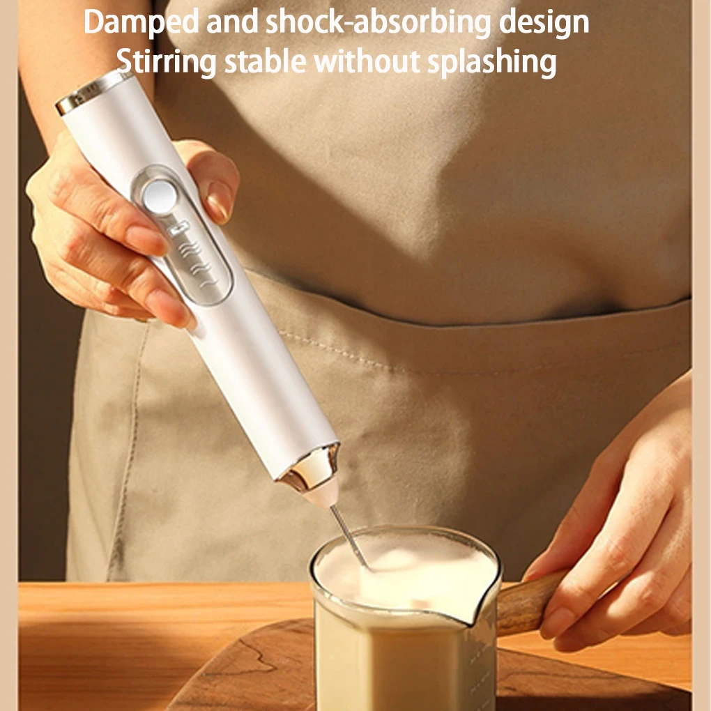 Handheld Milk Frother Stick for Coffee, Wireless Electric Milk Frother, Rechargeable Milk Frother, Portable Mixer Milk Frother
Handheld Milk Frother Stick for Coffee, Wireless Electric Milk Frother, Rechargeable Milk Frother, Portable Mixer Milk Frother