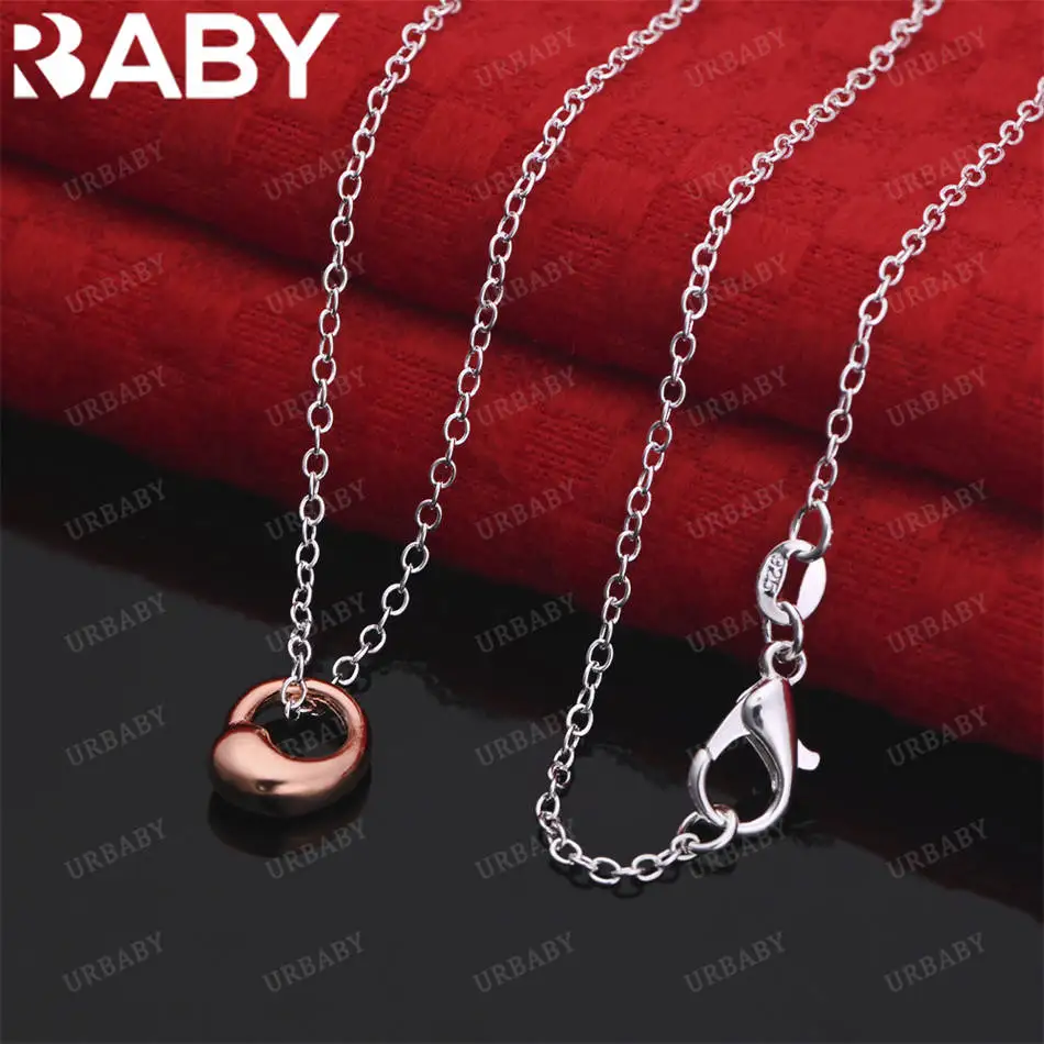 URBABY 40-75cm 925 Sterling Silver Round Pendant Necklace For Women Men Charm Trend Birthday Gifts Fashion Party
URBABY 40-75cm 925 Sterling Silver Round Pendant Necklace For Women Men Charm Trend Birthday Gifts Fashion Party
