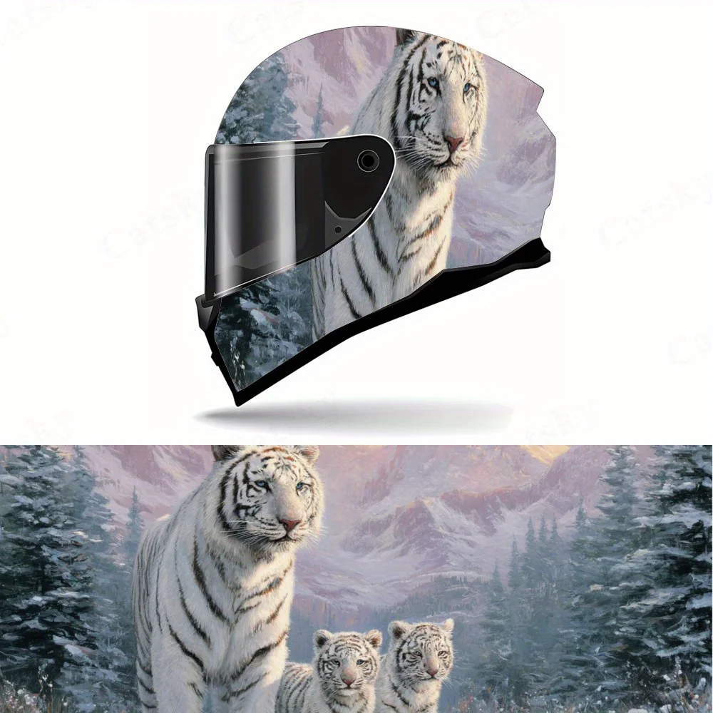 White Tiger Parent - Child Helmet PVC Protective Sticker, Motorcycle Helmet Exterior Decorative Accessory, Waterproof & Self-adh
White Tiger Parent - Child Helmet PVC Protective Sticker, Motorcycle Helmet Exterior Decorative Accessory, Waterproof & Self-adh