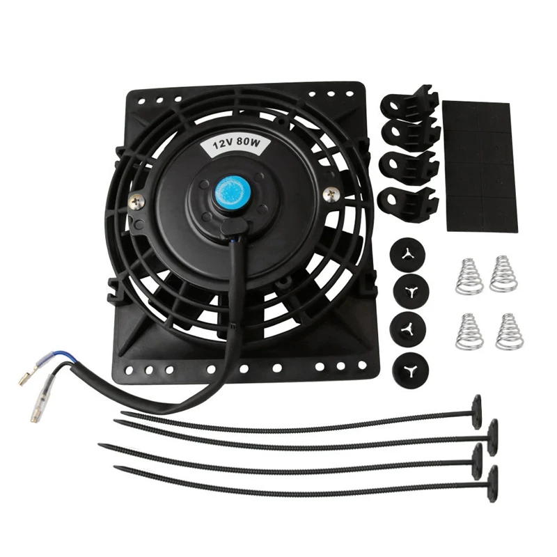 6 Inch Slim 650CFM Radiator Cooling Fans Universal Slim Pull Push 12V 80W Direct Replacement Electric Fan with Mount Kit
6 Inch Slim 650CFM Radiator Cooling Fans Universal Slim Pull Push 12V 80W Direct Replacement Electric Fan with Mount Kit