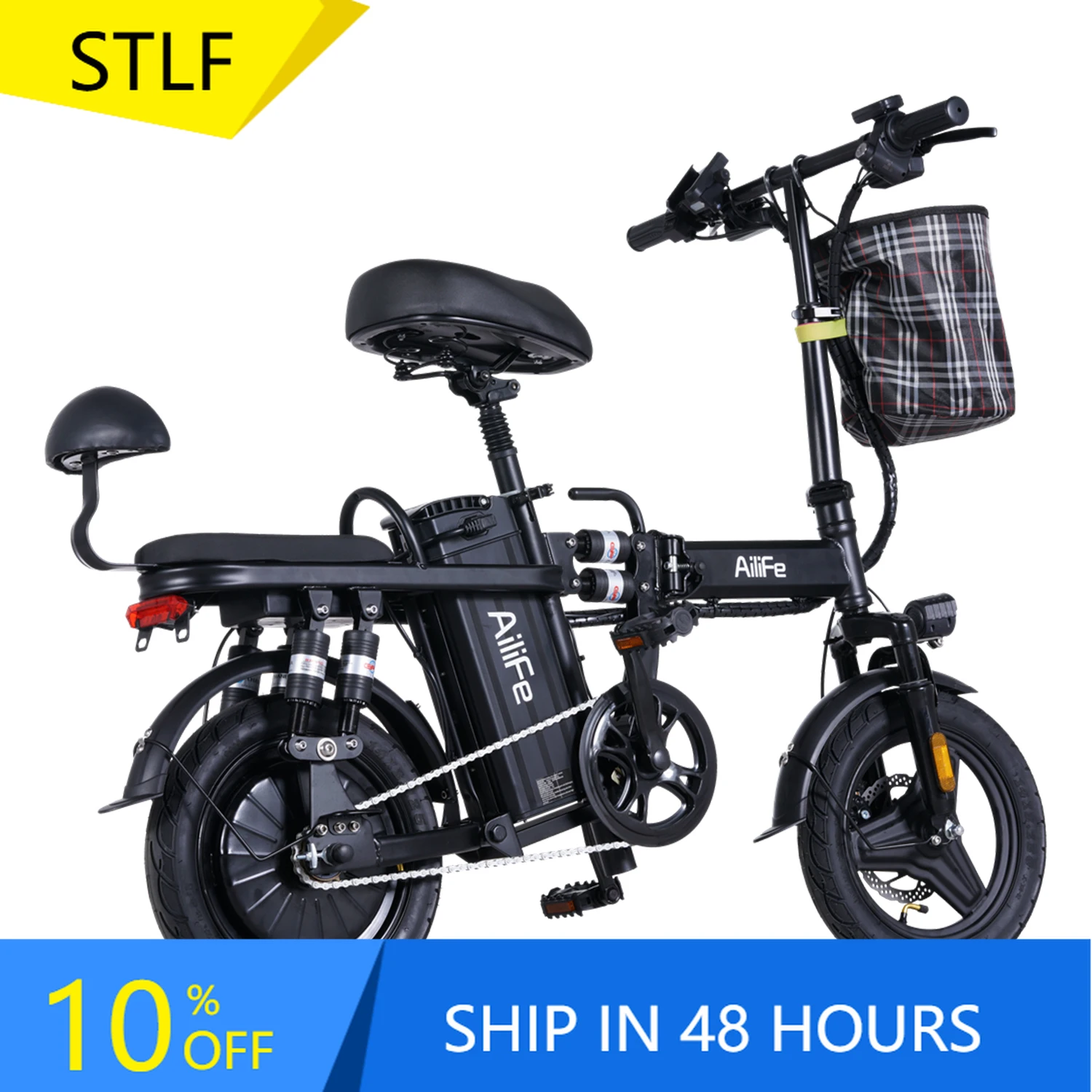 STLF Electric Bike for Adults Ebike Electric Bicycle 14"/16" Folding Ebike 20MPH 80 Miles 500W 8pcs Absorption Commuting Mini E
STLF Electric Bike for Adults Ebike Electric Bicycle 14"/16" Folding Ebike 20MPH 80 Miles 500W 8pcs Absorption Commuting Mini E
