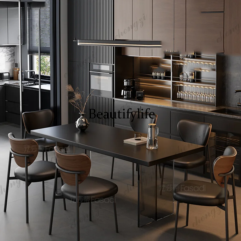Modern Simple Dining Tables Vintage Luxury Camping Living Dining Tables Nordic Black Conjuntos
Modern Simple Dining Tables Vintage Luxury Camping Living Dining Tables Nordic Black Conjuntos