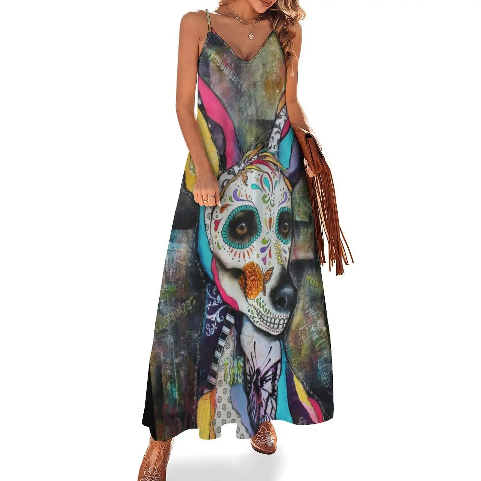 Xolo Mexican Hairless Dog Day of the Dead Sleeveless Dress women's clothing trend 2025 Long dress woman Elegant gown Dress
Xolo Mexican Hairless Dog Day of the Dead Sleeveless Dress women's clothing trend 2025 Long dress woman Elegant gown Dress