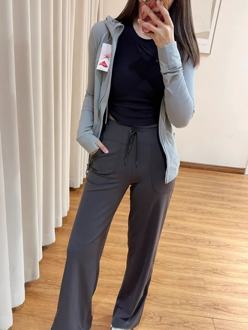 High Waist Straight Leg Yoga Pants Soft Touch Fabric Spring Summer Autumn Casual Fitn Gym Long Trousers for Women
High Waist Straight Leg Yoga Pants Soft Touch Fabric Spring Summer Autumn Casual Fitn Gym Long Trousers for Women