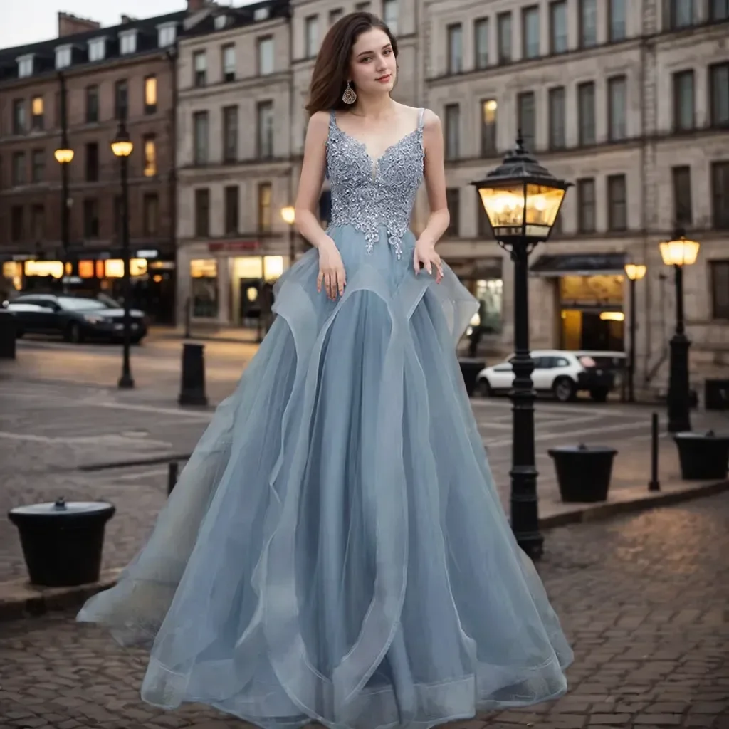 Customized Elegant Plus Size Appliques Evening Dresses Sexy V Neck Spaghetti Straps Prom Dress Backless Robe De Soiree
Customized Elegant Plus Size Appliques Evening Dresses Sexy V Neck Spaghetti Straps Prom Dress Backless Robe De Soiree