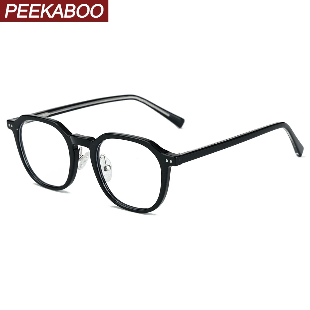 Peekaboo unisex fashion glasses frame square TR90 clear lens blue light blocking glasses for women acetate male decoration
Peekaboo unisex fashion glasses frame square TR90 clear lens blue light blocking glasses for women acetate male decoration
