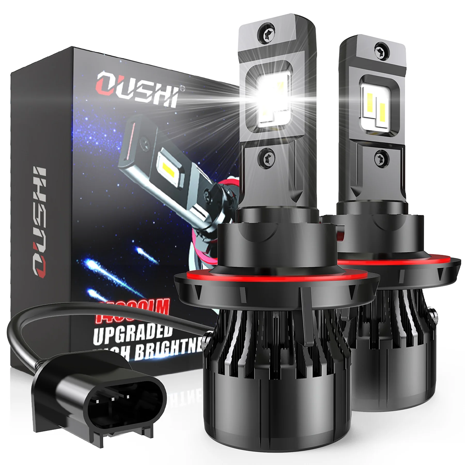2Pcs Super Bright 14000Lm H13 9008 LED Headlight Bulbs Canbus NO Error 100W 6000K White LED Headlamp Plug and Play DC 9V-32V
2Pcs Super Bright 14000Lm H13 9008 LED Headlight Bulbs Canbus NO Error 100W 6000K White LED Headlamp Plug and Play DC 9V-32V