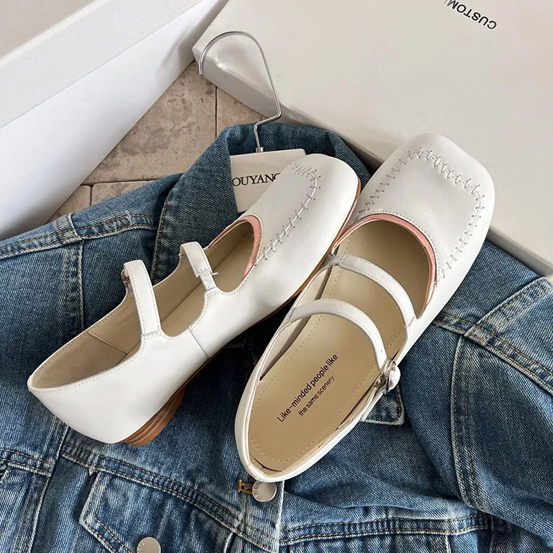 MKKHOU Fashion Women's Shoes New High Quality Genuine Leather Sweet Wind Round Head Mary Jane Shoes Low Heel Women's Shoes
MKKHOU Fashion Women's Shoes New High Quality Genuine Leather Sweet Wind Round Head Mary Jane Shoes Low Heel Women's Shoes