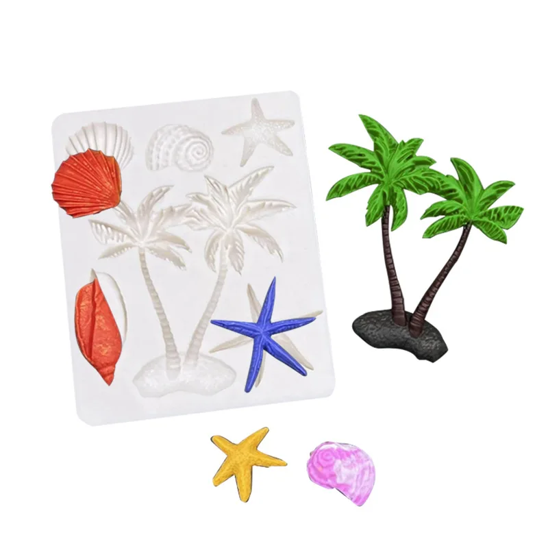 Marine Coconut Tree Shell Combination Modeling Liquid Silicone Mold, Soft Clay Epoxy Modeling Tool Cake Decoration Accessories
Marine Coconut Tree Shell Combination Modeling Liquid Silicone Mold, Soft Clay Epoxy Modeling Tool Cake Decoration Accessories