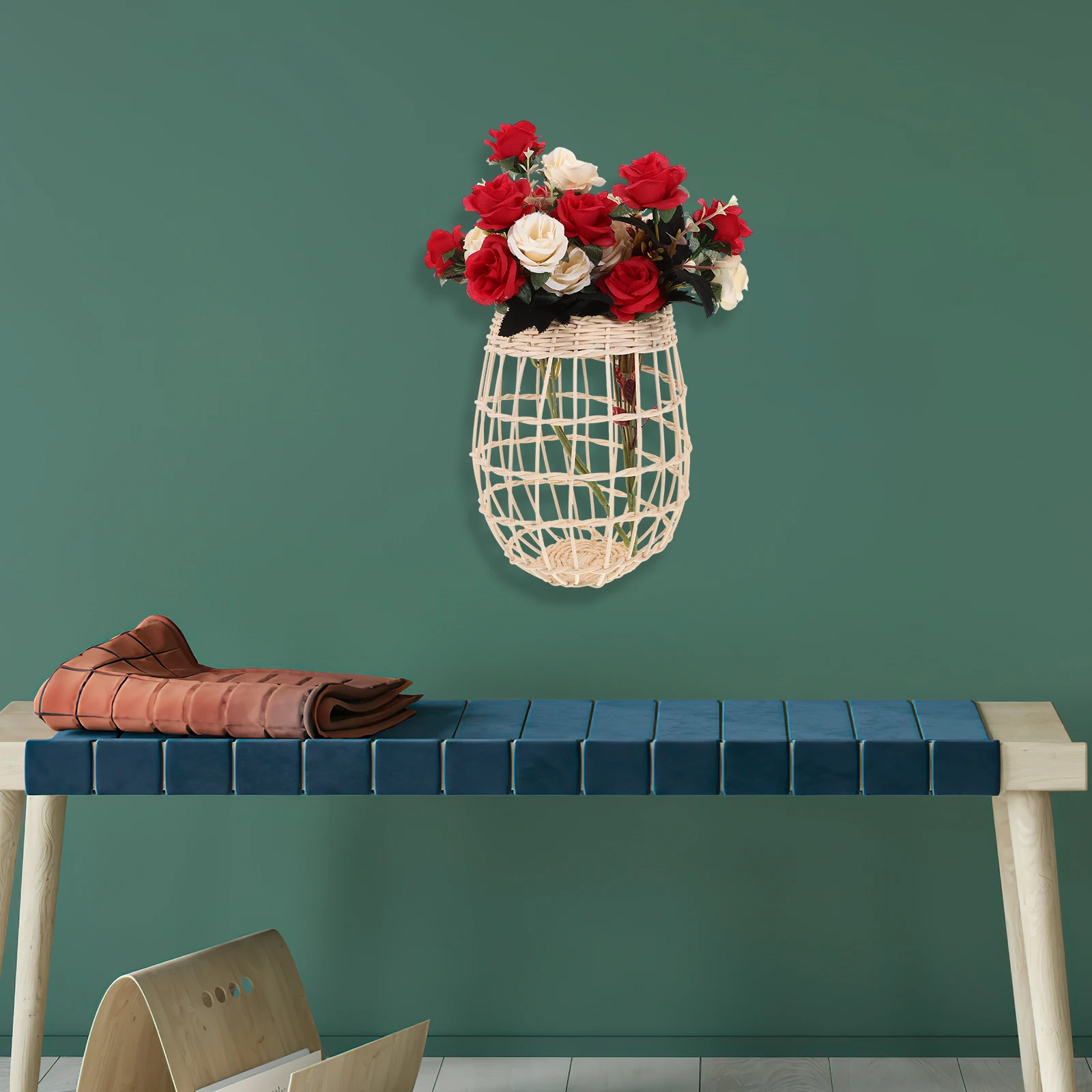 Multi-Use Imitation Rattan Woven Hanging Basket Wall-Mounted Ventilated Storage Basket For Kitchen Pantry Garlic Ginger
Multi-Use Imitation Rattan Woven Hanging Basket Wall-Mounted Ventilated Storage Basket For Kitchen Pantry Garlic Ginger