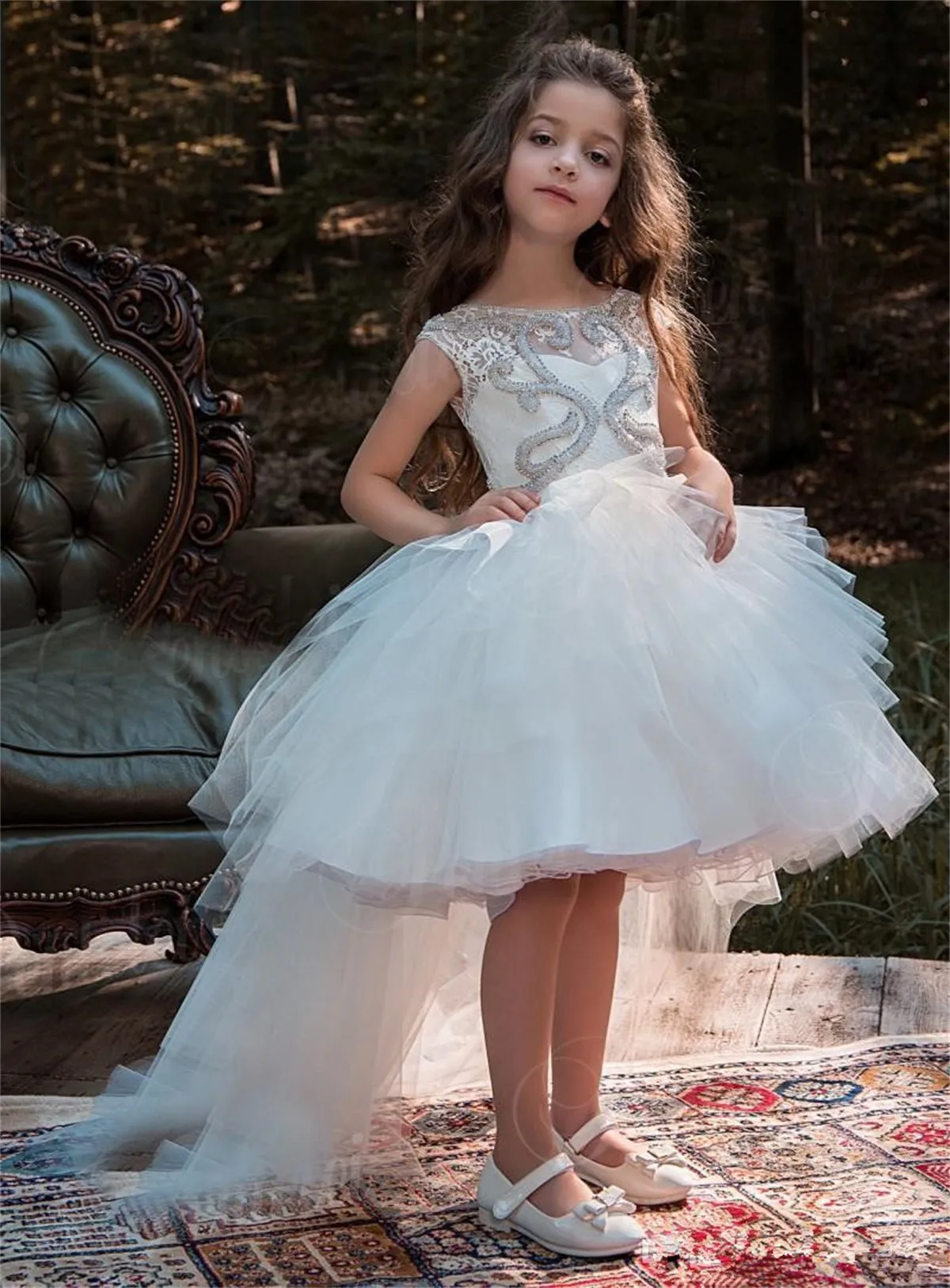 Flower Girl Dresses White Elegant Sleeveless Fluffy Tulle Beaded Princess Wedding Beauty Pageant Ball First Communion Kids Gift
Flower Girl Dresses White Elegant Sleeveless Fluffy Tulle Beaded Princess Wedding Beauty Pageant Ball First Communion Kids Gift