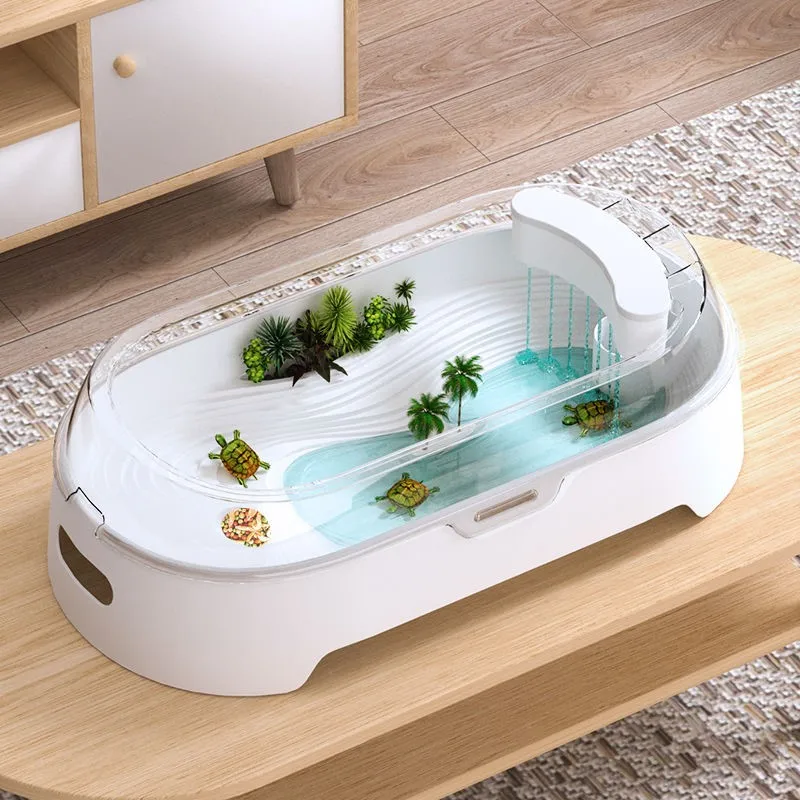 2026 New Transparent Turtle Tank Home Desktop Decoration Turtle Box with Sun Platform Simple Large Capacity Turtle Tank LI706
2026 New Transparent Turtle Tank Home Desktop Decoration Turtle Box with Sun Platform Simple Large Capacity Turtle Tank LI706