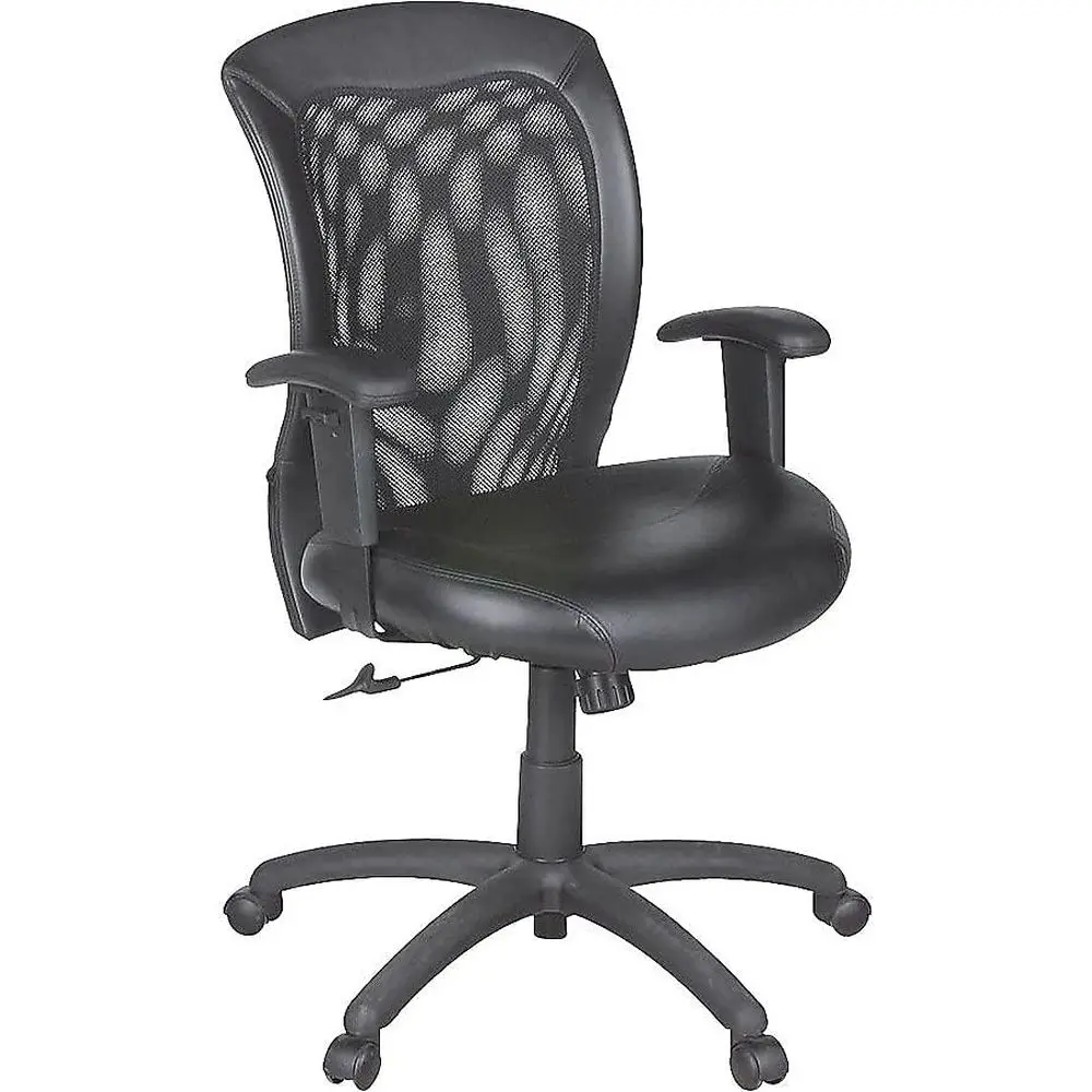 Mesh Back Leather Office Chair, Black
Mesh Back Leather Office Chair, Black
