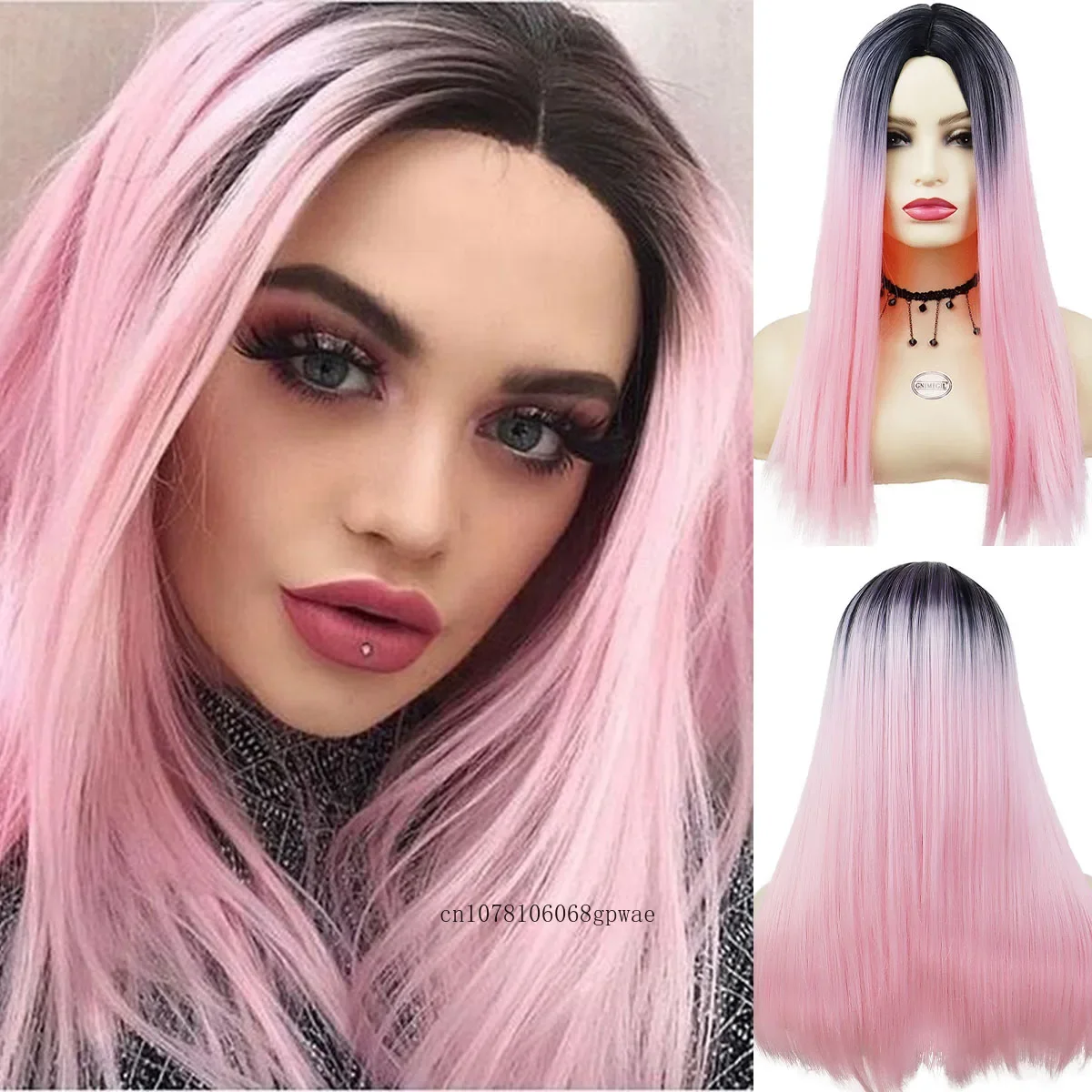 Pink Dark Root Wig Synthetic Hair Long Straight Wigs for Women Lady Natural Looking Cosplay Halloween Costume Party Lolita Wig
Pink Dark Root Wig Synthetic Hair Long Straight Wigs for Women Lady Natural Looking Cosplay Halloween Costume Party Lolita Wig
