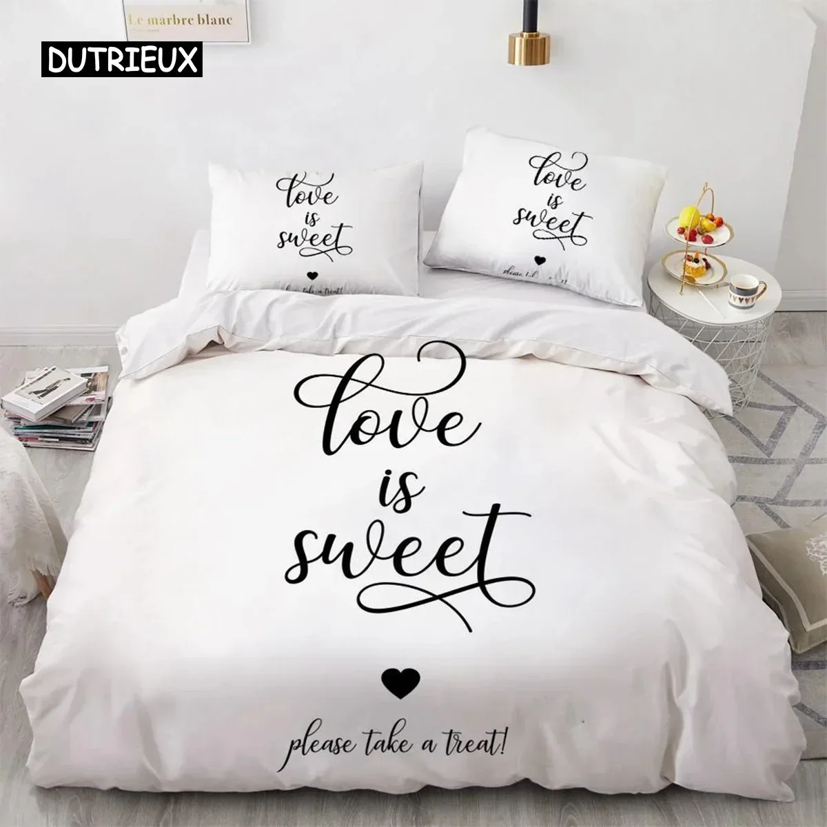 3D Print Letter Duvet Cover Set King Size Black Inspirational Words Twin Bedding Set Queen Crown Polyester Quilt Cover for Girls
3D Print Letter Duvet Cover Set King Size Black Inspirational Words Twin Bedding Set Queen Crown Polyester Quilt Cover for Girls