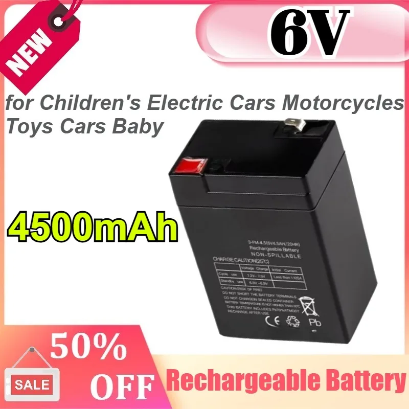 6V 4500mAh for Children's Electric Cars Motorcycles Toys Cars Baby Durable Cycle Charge Storage Battery
6V 4500mAh for Children's Electric Cars Motorcycles Toys Cars Baby Durable Cycle Charge Storage Battery