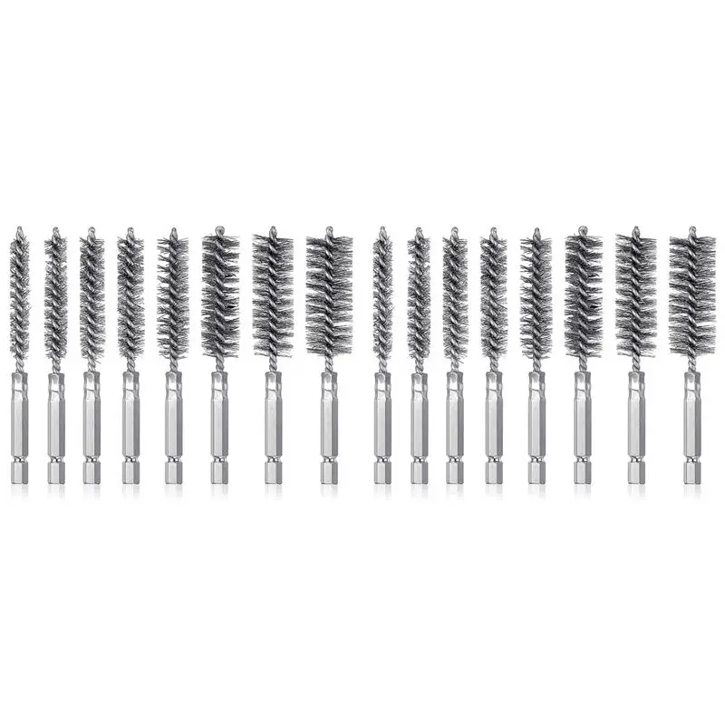 AA05 16Pcs Wire Brush Drill Bit Set With 1/4 Inch Hexagon Shank Steel Wire Twisting Brush,Suitable For Drilling Percussion A
AA05 16Pcs Wire Brush Drill Bit Set With 1/4 Inch Hexagon Shank Steel Wire Twisting Brush,Suitable For Drilling Percussion A