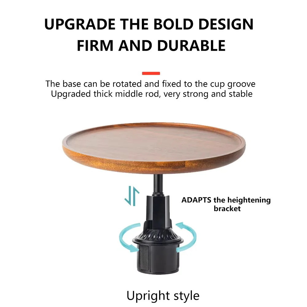 For Tesla Model 3/Y/S/X 2025-2026 – 360° Rotating Cup Holder Mount Extended Table, Solid Wood Food & Drink Tray
For Tesla Model 3/Y/S/X 2025-2026 – 360° Rotating Cup Holder Mount Extended Table, Solid Wood Food & Drink Tray