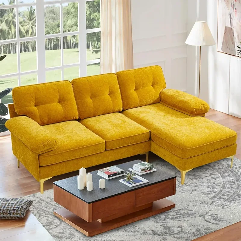 L-shaped Convertible Sofa, Living Room Sofa With Reversible Storage, Deep Seat Sofa With Armrests (yellow) Bedroom Furniture
L-shaped Convertible Sofa, Living Room Sofa With Reversible Storage, Deep Seat Sofa With Armrests (yellow) Bedroom Furniture