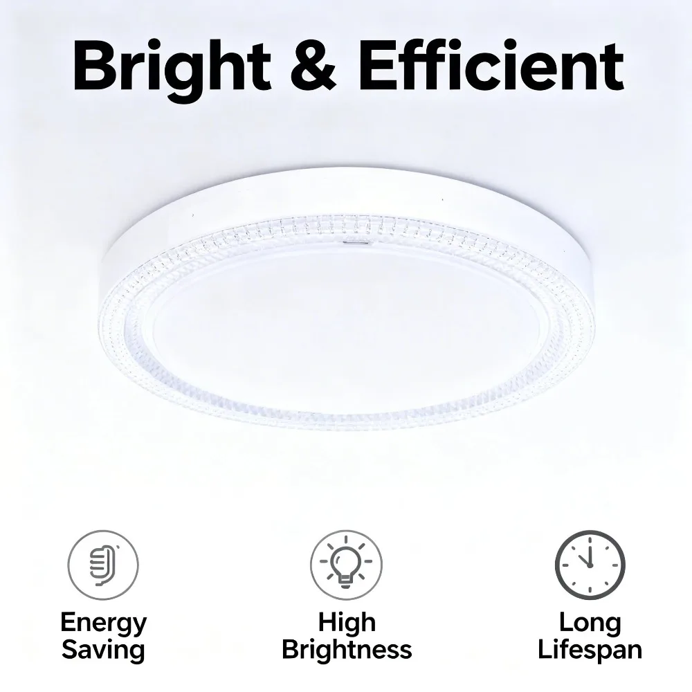 Ultra-Thin LED Crystal Ceiling Light Circular Lamp for Balcony Kitchen Bedroom Energy Efficient Room Decoration Lighting 85-265V
Ultra-Thin LED Crystal Ceiling Light Circular Lamp for Balcony Kitchen Bedroom Energy Efficient Room Decoration Lighting 85-265V