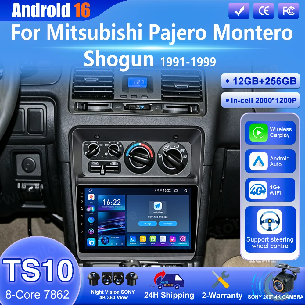 Android 16 Carpaly For Mitsubishi Pajero Montero Shogun 1991-1999 Auto Multimedia Video Player Wireless Carplay Radio Navigation
Android 16 Carpaly For Mitsubishi Pajero Montero Shogun 1991-1999 Auto Multimedia Video Player Wireless Carplay Radio Navigation