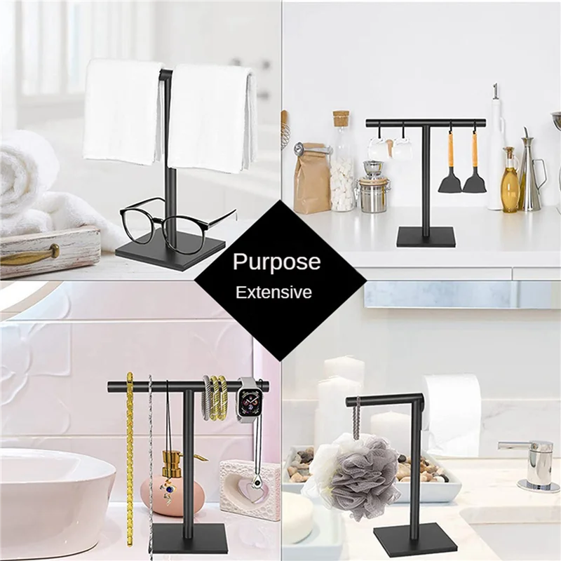 2X Hand Towel Holder Stand For Bathroom Vanity Stainless Steel Standing Towel Rack Stand Towel Bar For Bathroom -Black-ABXK
2X Hand Towel Holder Stand For Bathroom Vanity Stainless Steel Standing Towel Rack Stand Towel Bar For Bathroom -Black-ABXK