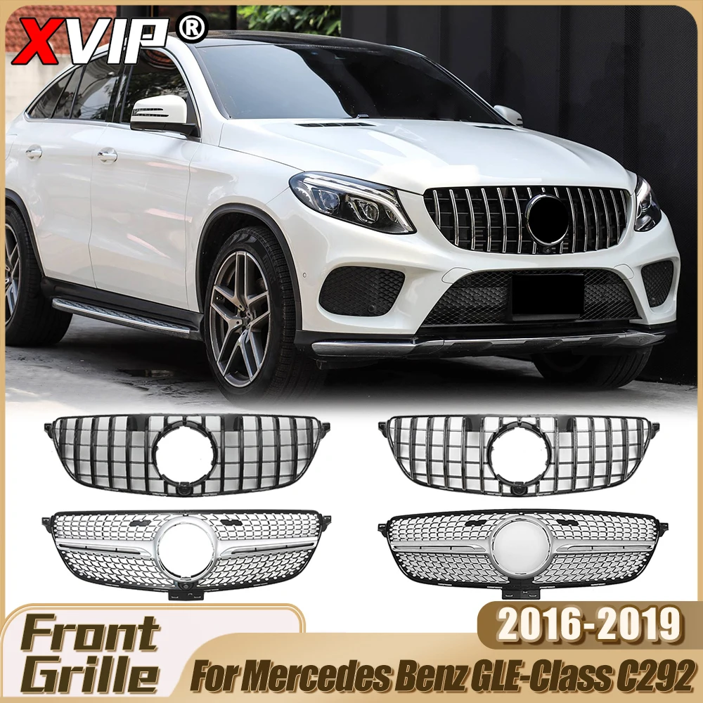 XVIP For Mercedes Benz GLE-Class C292 GLE350 GLE400 2016-19 GTR Style Front Bumper Grilles Diamonds Style Grill Car Accessories
XVIP For Mercedes Benz GLE-Class C292 GLE350 GLE400 2016-19 GTR Style Front Bumper Grilles Diamonds Style Grill Car Accessories