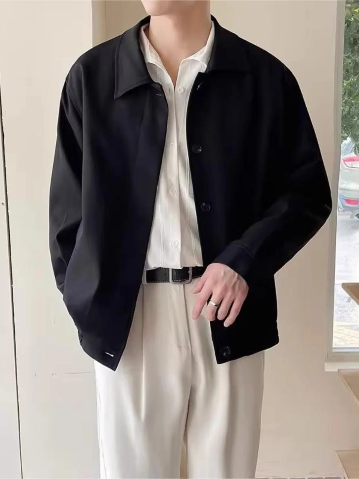 Cleanfit Color Admin Jacket Men's Spring Autumn British Style Preppy Light Maturity Windproof Long Sleeve Button Decor
Cleanfit Color Admin Jacket Men's Spring Autumn British Style Preppy Light Maturity Windproof Long Sleeve Button Decor