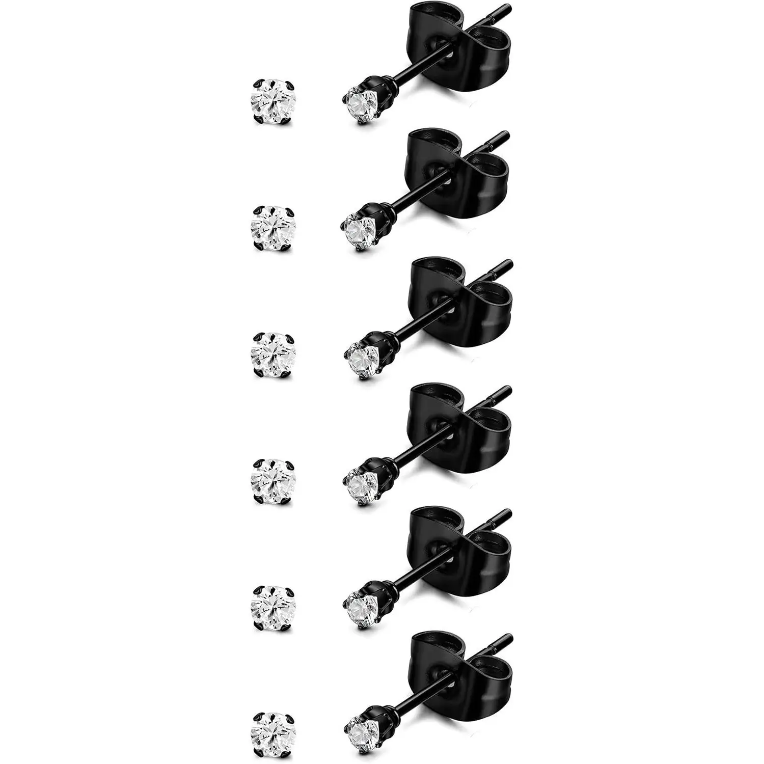 6Pairs Minimalist CZ Stud Earrings for Men Women 316L Surgical Steel CZ Round Ball Cartilage Piercing Jewelry Set Hypoallergenic
6Pairs Minimalist CZ Stud Earrings for Men Women 316L Surgical Steel CZ Round Ball Cartilage Piercing Jewelry Set Hypoallergenic