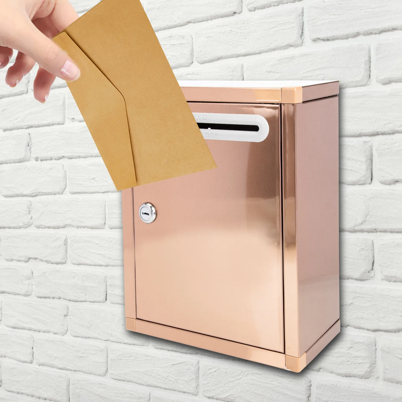 Large Stainless Steel Mailbox Sturdy Lockable Metal Suggestion Box Hanging Letter Storage Office Complaint Cards Box
Large Stainless Steel Mailbox Sturdy Lockable Metal Suggestion Box Hanging Letter Storage Office Complaint Cards Box