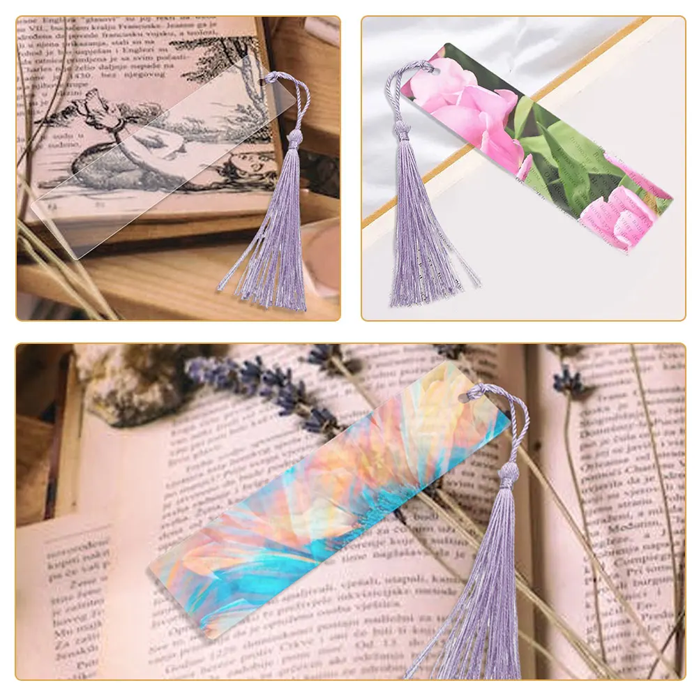 Acrylic Bookmark Marker with Tassel Blank Marks Page Bookmarks for Crafts Blanks 
Acrylic Bookmark Marker with Tassel Blank Marks Page Bookmarks for Crafts Blanks