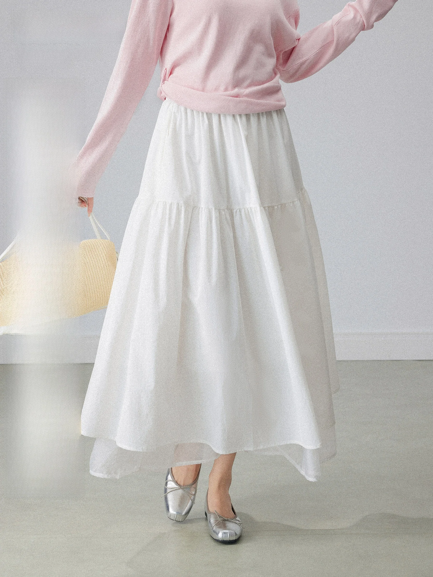 Белая женская юбка А-силуэта миди, весна-лето 2026, новая модель, с завышенной талией, расклешенная, утягивающая, средней длины, пышная юбка
Белая женская юбка А-силуэта миди, весна-лето 2026, новая модель, с завышенной талией, расклешенная, утягивающая, средней длины, пышная юбка