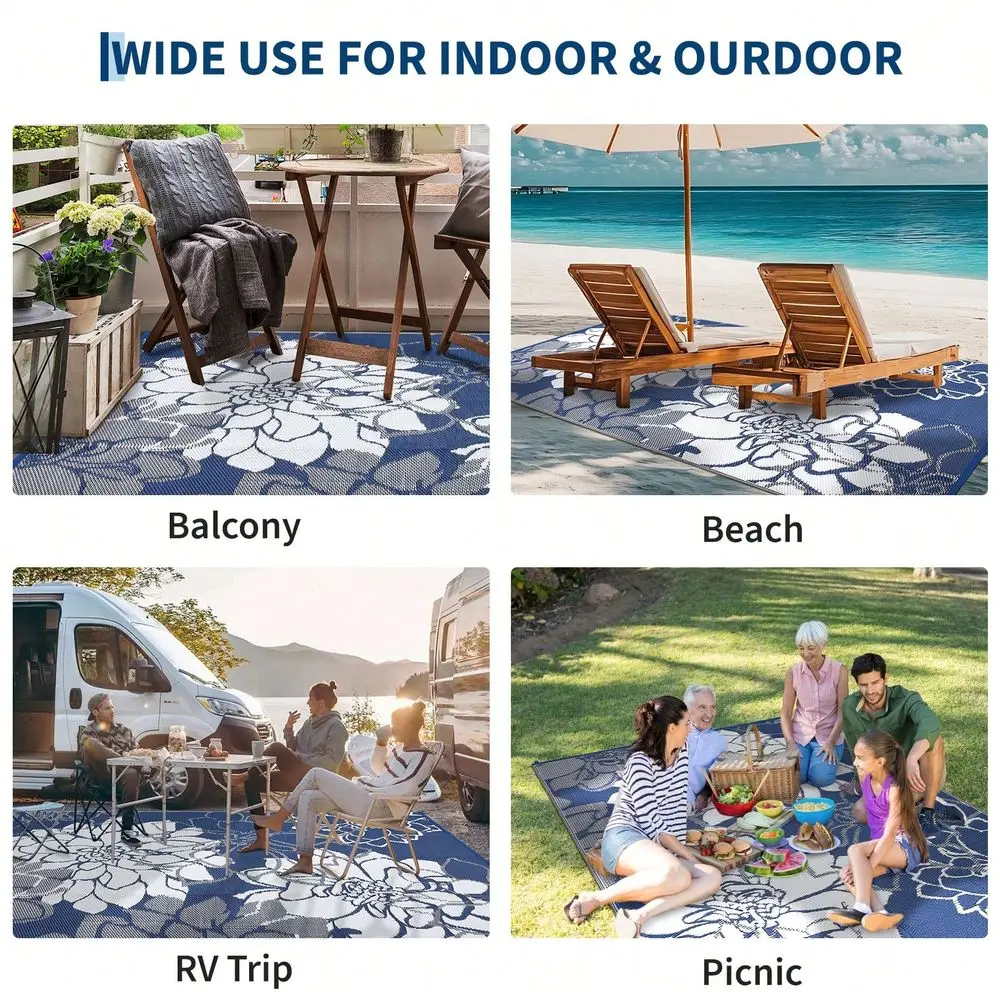 Outdoor Indoor Floral Rug Plastic Straw Area Rug Floral Waterproof PP Tube Woven Picnic Mat For Patio Decor Porch Balcony Picni
Outdoor Indoor Floral Rug Plastic Straw Area Rug Floral Waterproof PP Tube Woven Picnic Mat For Patio Decor Porch Balcony Picni