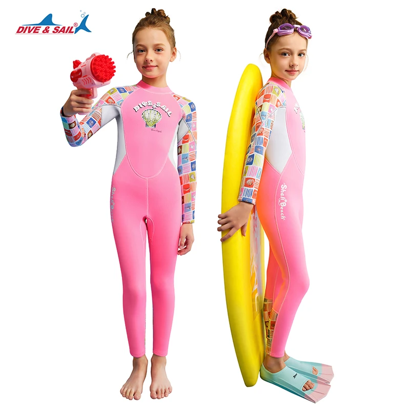 Kids 1.5mm Neoprene Full Wetsuit Back Zip One-piece Long Sleeve Wet Suit for Diving Snorkeling Surfing Swimming UPF50+ Swimsuit
Kids 1.5mm Neoprene Full Wetsuit Back Zip One-piece Long Sleeve Wet Suit for Diving Snorkeling Surfing Swimming UPF50+ Swimsuit