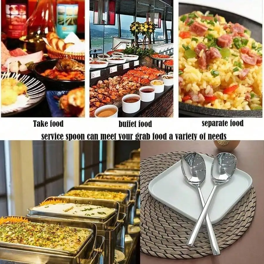 12 Inch Heavy Duty Buffet Serving Spoon 18/10 Stainless Steel Long Handle Large Capacity Catering Kitchen Utensil
12 Inch Heavy Duty Buffet Serving Spoon 18/10 Stainless Steel Long Handle Large Capacity Catering Kitchen Utensil