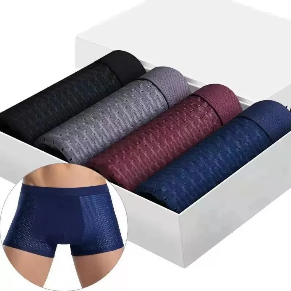 4Pcs Comfortable Modal Men Mesh Boxers Hollow Breathable Seamless Boxer Shorts Underpants Panties Underwear for Men Male
4Pcs Comfortable Modal Men Mesh Boxers Hollow Breathable Seamless Boxer Shorts Underpants Panties Underwear for Men Male