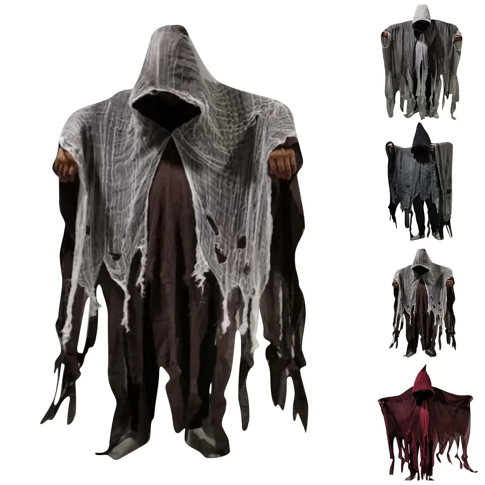 Unisex Halloween Ghost Dementors Cosplay Costume Gothic Horror Zombie Tattered Hooded Capes Day Of The Dead Party Props Cloaks
Unisex Halloween Ghost Dementors Cosplay Costume Gothic Horror Zombie Tattered Hooded Capes Day Of The Dead Party Props Cloaks