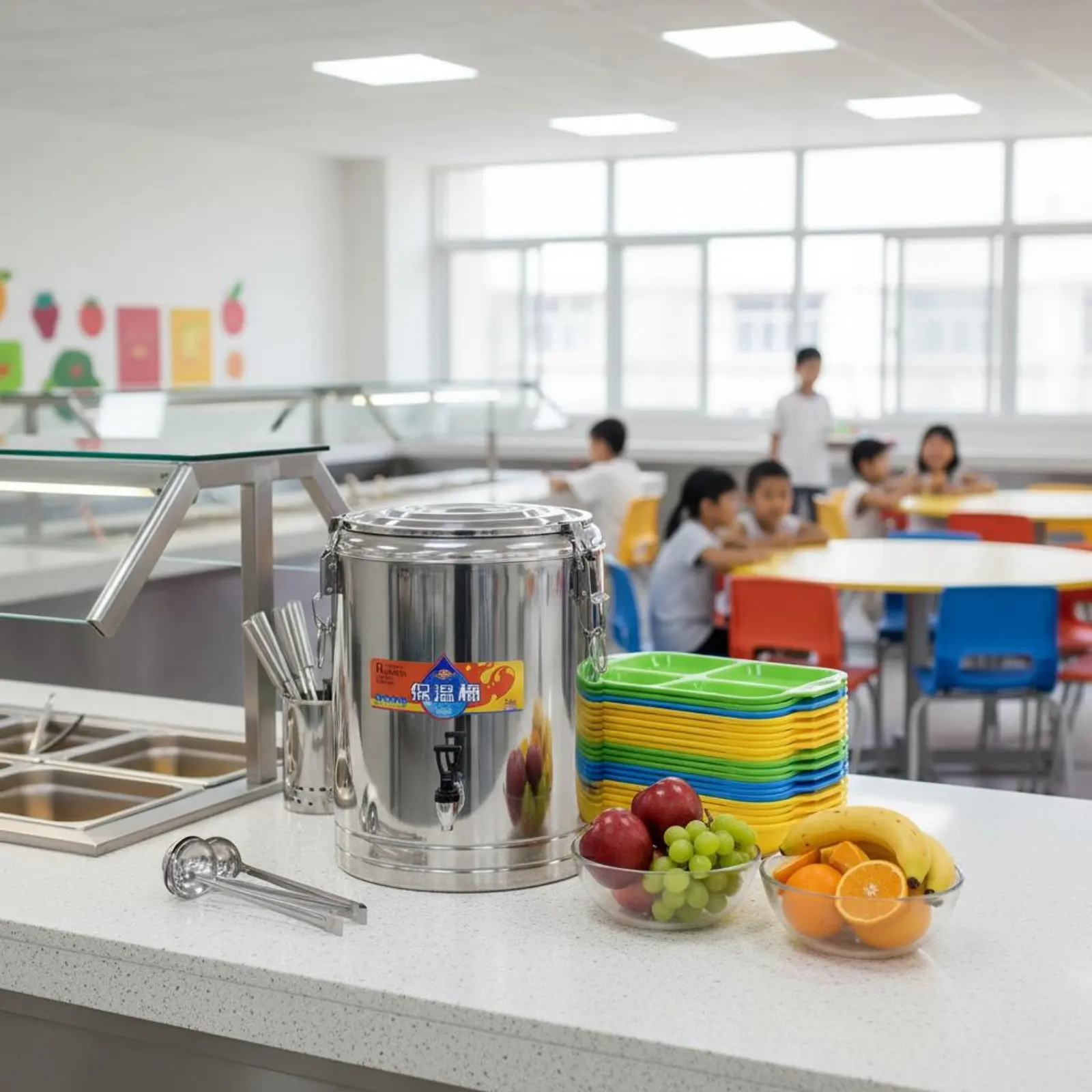 Stainless Steel Insulated Barrel Triple-Tier Construction Large Capacity Thermal Food Container Hot and Cold Soup Container
Stainless Steel Insulated Barrel Triple-Tier Construction Large Capacity Thermal Food Container Hot and Cold Soup Container
