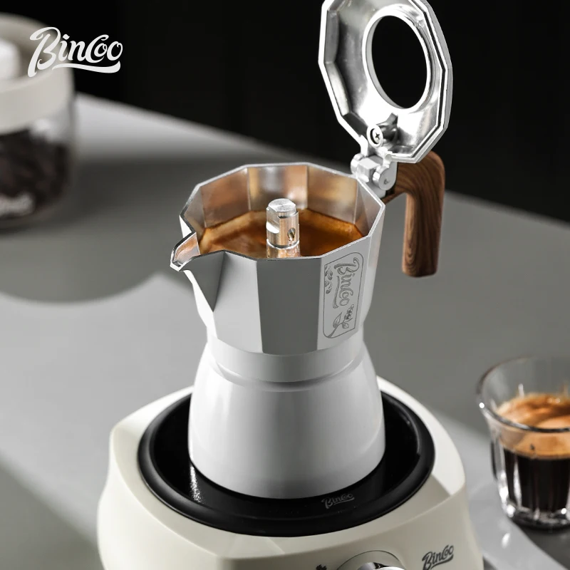 Bincoo Mocha Pot Double Valve Italian Espresso Pot Electric Stove Heating Professional Home Barista Accessories Coffee Tools
Bincoo Mocha Pot Double Valve Italian Espresso Pot Electric Stove Heating Professional Home Barista Accessories Coffee Tools