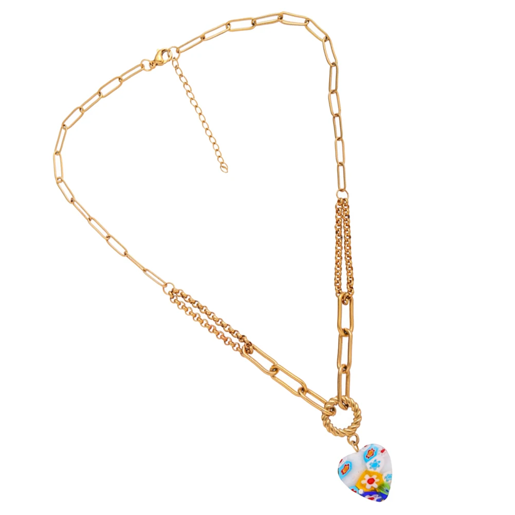 Heart Heart Ethnic Jewelry Necklace Steel Pendant Ethnic Jewelry Necklace For Women Clavicle Chain Valentine Gift
Heart Heart Ethnic Jewelry Necklace Steel Pendant Ethnic Jewelry Necklace For Women Clavicle Chain Valentine Gift